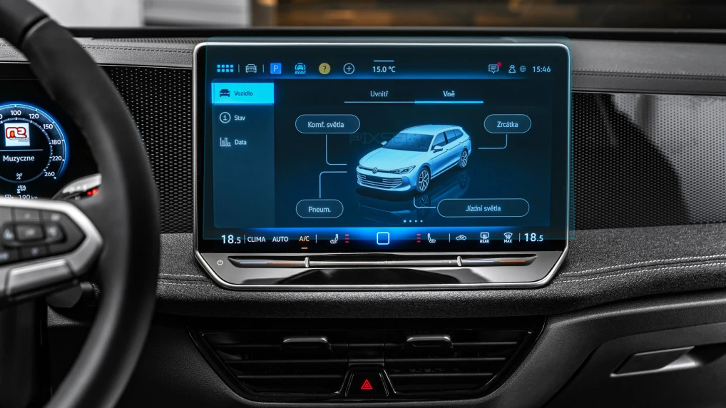 Apsauginis stiklas Pixsel monitoriui VOLKSWAGEN PASSAT - 14“ 2023 - (B9)