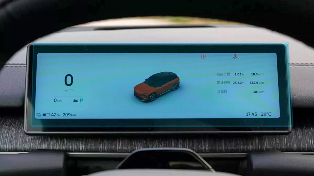 Защитное стекло Pixsel на приборную панель NIO EC7 - 10.9“ 2023 -