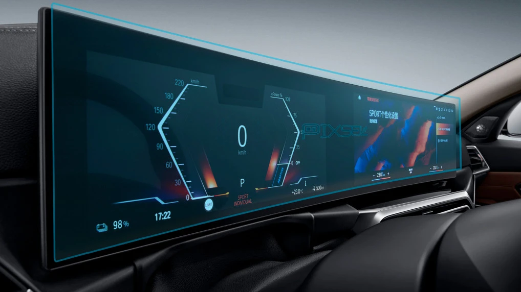 Aizsargstikls Pixsel mērinstrumentu panelim BMW I3 - 30.1“ 2022 - (G28)