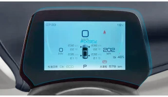 Apsauginis stiklas Pixsel valdymo skydeliui BYD YUAN PLUS - 7.8“ 2022 -