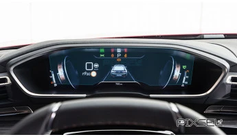 Kaitseklaas Pixsel juhtpaneelile PEUGEOT 3008 - 11.8“ 2016 - 2020