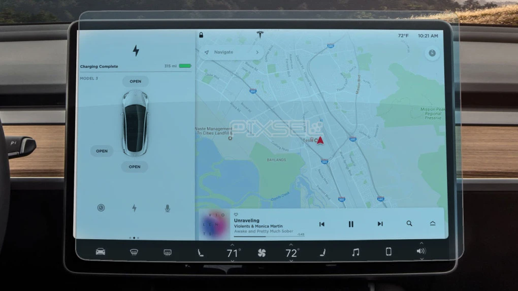 Aizsargstikls Pixsel monitoram TESLA MODEL Y - 16.4“ 2020 - 2024
