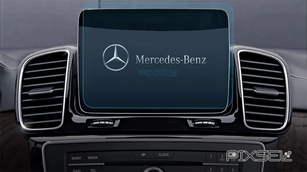 Защитное стекло Pixsel на монитор MERCEDES BENZ GLE-CLASS - 9.8“ 2015 - 2018