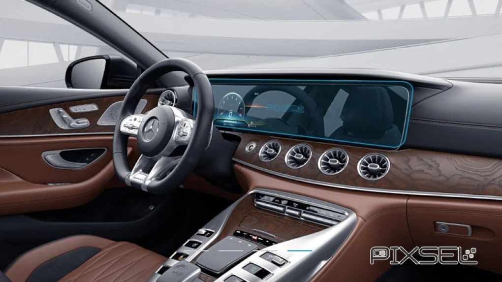 Kaitseklaas Pixsel juhtpaneelile MERCEDES BENZ AMG GT 4 DOORS - 28.5“ 2018 -