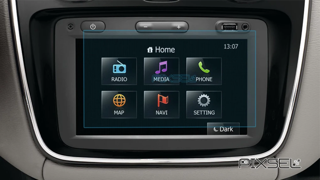 Kaitseklaas Pixsel monitorile RENAULT LODGY - 6.9“ 2014 - 2021