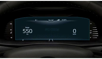 Защитное стекло Pixsel на приборную панель SKODA SUPERB - 9.9“ 2019 - 2024