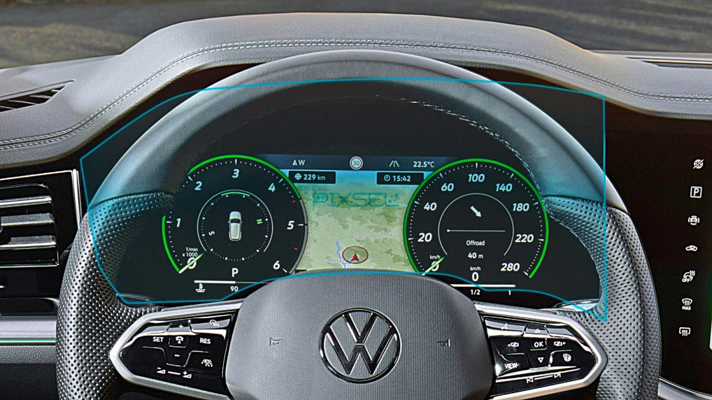 Apsauginis stiklas Pixsel valdymo skydeliui VOLKSWAGEN TOUAREG - 16.2“ 2023 -