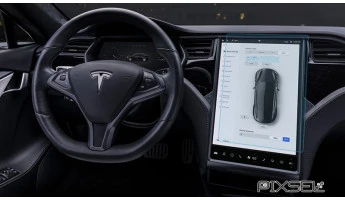 Kaitseklaas Pixsel monitorile TESLA MODEL X - 16.8“ 2015 -