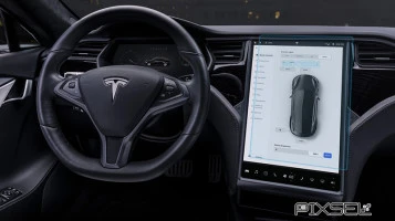 Kaitseklaas Pixsel monitorile TESLA MODEL X - 16.8“ 2015 -