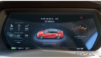 Aizsargstikls Pixsel mērinstrumentu panelim TESLA MODEL X - 11.8“ 2015 -