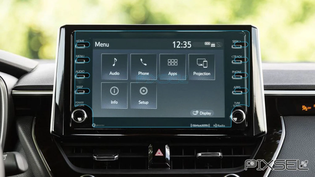 Apsauginis stiklas Pixsel monitoriui TOYOTA COROLLA - 10.3“ 2019 - 2022