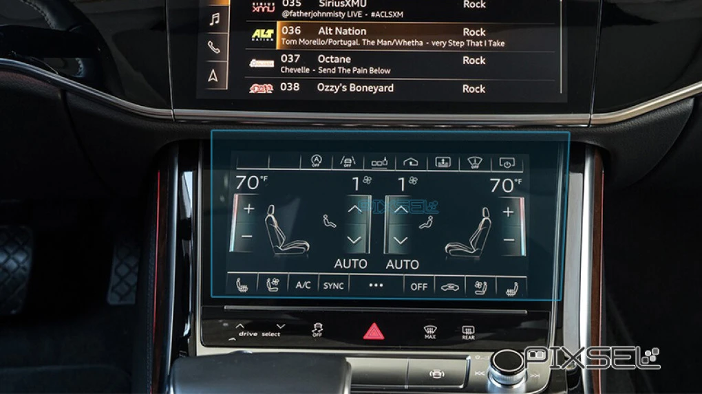 Protective glass Pixsel for climate-control AUDI A8 / S8 - 10.2“ 2018 - 2023