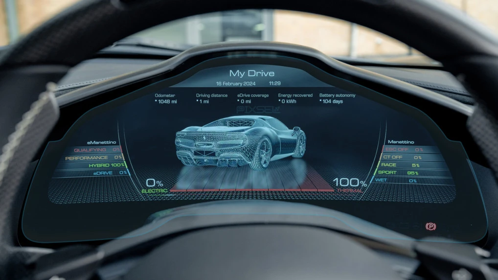 Apsauginis stiklas Pixsel valdymo skydeliui FERRARI PUROSANGUE - 17.9“ 2023 -