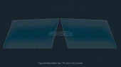 Kaitseklaas Pixsel peeglitele DENZA N9 - 9.6“ 2025 -