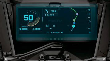 Protective glass Pixsel for snowmobile speedometer BRP SKI-DOO MXZ 2025 + 10.25“