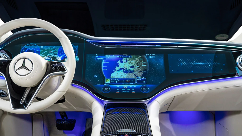 Protective glass Pixsel for widescreen cockpit (2 parts) MERCEDES BENZ EQS - 48.9“ 2022 -