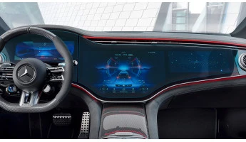 Protective glass Pixsel for widescreen cockpit (2 parts) MERCEDES BENZ EQE - 48.9“ 2022 -